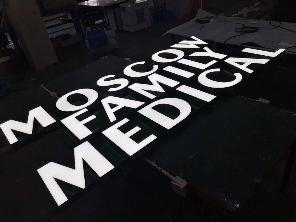 Resin Frontlit Letters Frontlit Letters With Internal Led Screen Waterproof