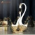 Import Resin home decoration resin couple swan animal statue from China