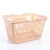 Import retail plastic storage basket white handle shopping baskets from China