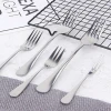 Reusable SS304 Knife Spoon Set Amazon Top Seller 2020 Portable Cookware Sets Travel Metal Fork Dinnerware Set