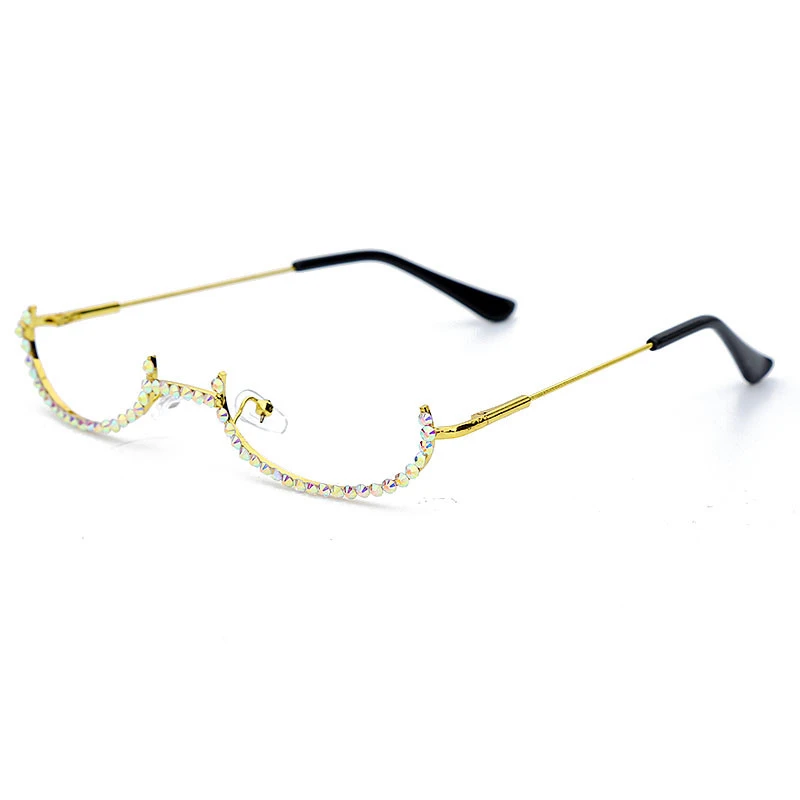 Rhinestone Eyeglass Frames Eye Glasses Frames For Women Diamond Eye Glasses Frames For Men Eyewear Sunglasses Decoration
