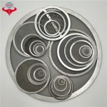 Rimmed 60 mesh 250 micron 90mm 100mm 47 50mm 304 316 316L stainless steel micro round filter mesh screen
