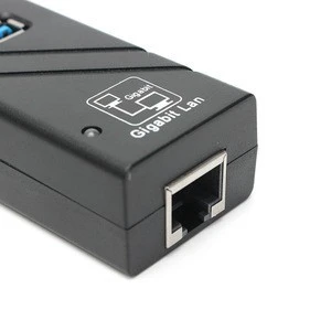 RJ45 Gigabit Ethernet Adapter to 3 Ports USB 3.0 Hub 1000Mbps High Speed Network LAN Cable Converter Hub