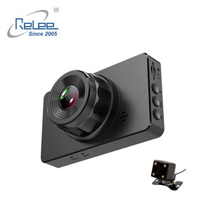 RLDV-306 Front and Rear JieLi 5601 Full HD 1080P Car Black Box with 480P Rear Camera
