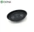 Import Round Divided Serving party Trays Black with Clear flat Lids from Taiwan
