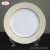 Import Round shape full decor bamboo fiber dinnerware sets with gold rim and colorful decor YGG17204 from China
