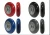 Import rubber Flashing roller skate polyurethane inline skate wheels from China