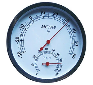 Sauna room thermometer and hygrometer