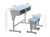 Import school furniture double seater school desk and chair 2 person adjustable school desk and chair from China