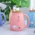 Import Seaygift Cute Cat 3D Ceramic Mugs Creative Milk Coffee Tea Cup Unique Porcelain Mugs with Lid and Spoon from China