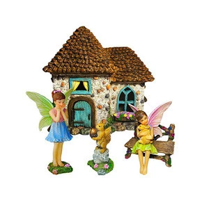 Set of 5 pcs Miniature Fairy Garden Figurines with Accessories