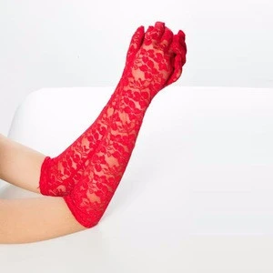 sexy beautyslove cheap three colors long lace gloves for sexy ladies