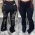Import sexy cut-out flare trend bell bottom distressed denim ripped women jeans 2022 with hole from China