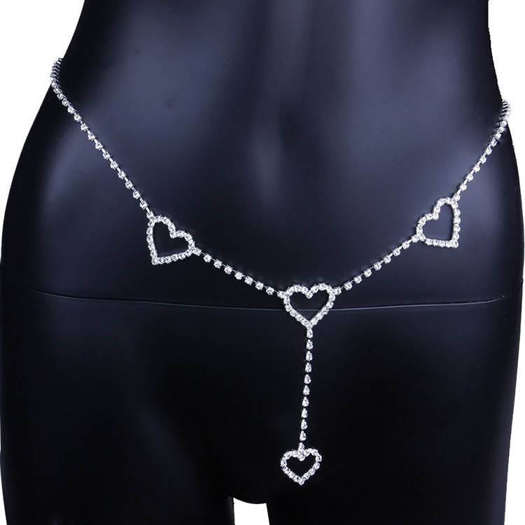 Buy Sexy Full Rhinestone Body Jewelry Belly Waist Chain For Women ...