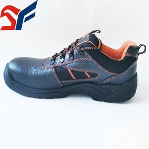 SF8221 black low cut steel toe construction safety shoes cheap action safety shoe