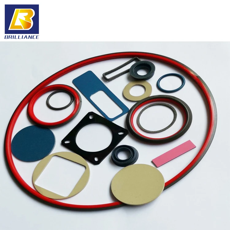 shenzhen brilliance rubber EMI shielding gaskets for detector sealing,Die cutting 3M adhesive bonded gasket for sealing