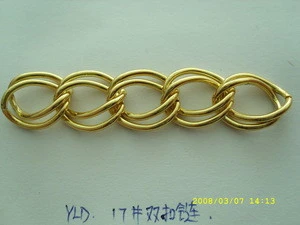 Shenzhen hardware accessories metal gold welded chains