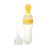 Import silicone bottle for baby food dispensing, silicone baby feeding bottle with spoon from China