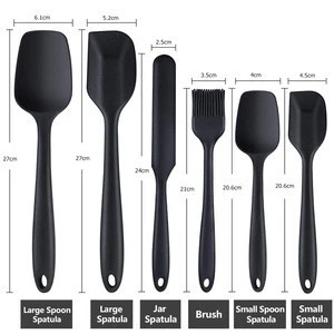 Silicone Spatula Set Non-Stick Heat-Resistant Spatulas Turner for Cooking Baking Mixing Baking Tools