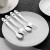 Import Simple small Utensils Set 304 Stainless Steel Self Feeding Child Learning kindergarten Cutlery Fork and Spoon Set from China