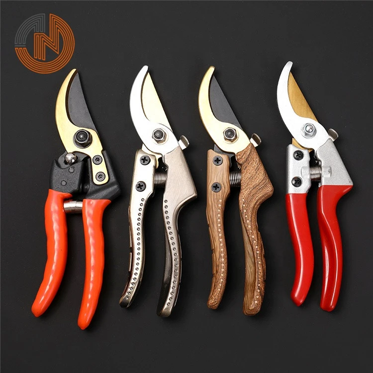 SK5 high carbon steel 8 inch garden manual hand bypass pruning shearing scissors gardening tree branches pruner shears