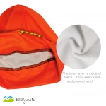 Ski winter hat knitted custom leather patch cuffed beanie
