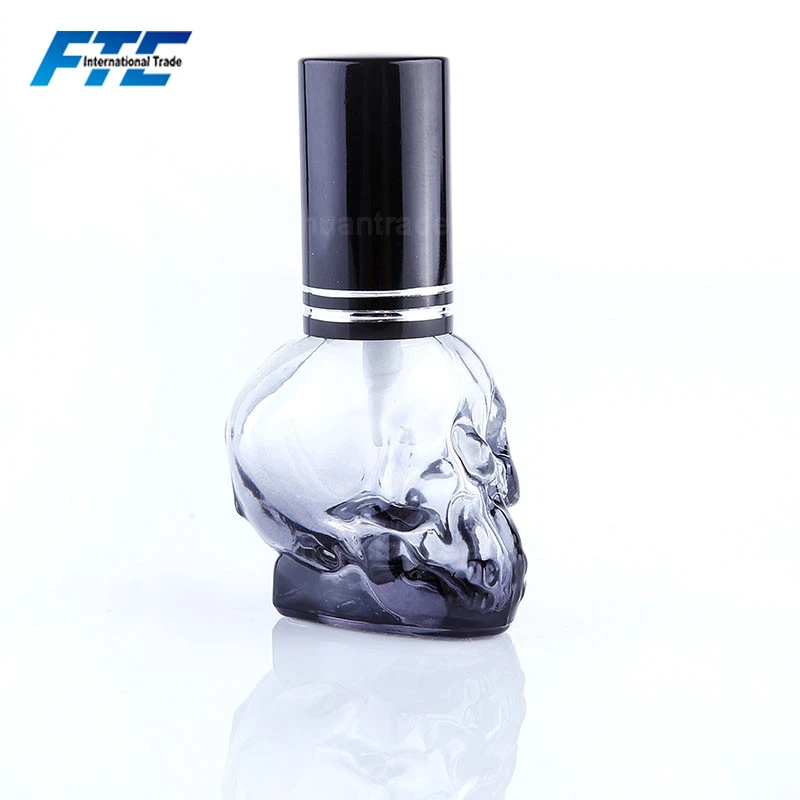 Skull Head Design 8ml Perfume Bottles Diffuse Empty Spray Atomizer Bottles