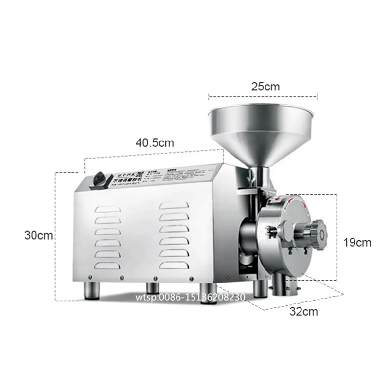 Small Commercial Spices Grinder /Nuts Grinding Machine/Grain Crushing Mill Machine