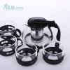 Soda lime glass catering glassware tea pot sets hot water/juice/coffee pot set