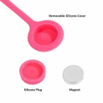 Soft Material Silicone Magnetic Clip Twist Cable Ties 5PCs Package
