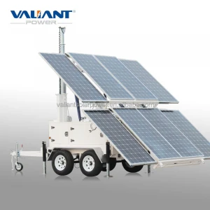 Solar trailer solar electricity generating system for home