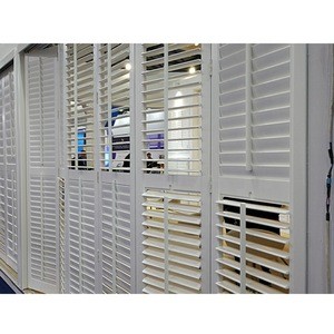 Special Shape round wooden timber plantation shutter from china