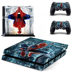 Spiderman For PS4 Vinyl Skin For Sony Playstation 4 Controle Console Cover Sticker And 2 Controller Gamepad Manttee Decal