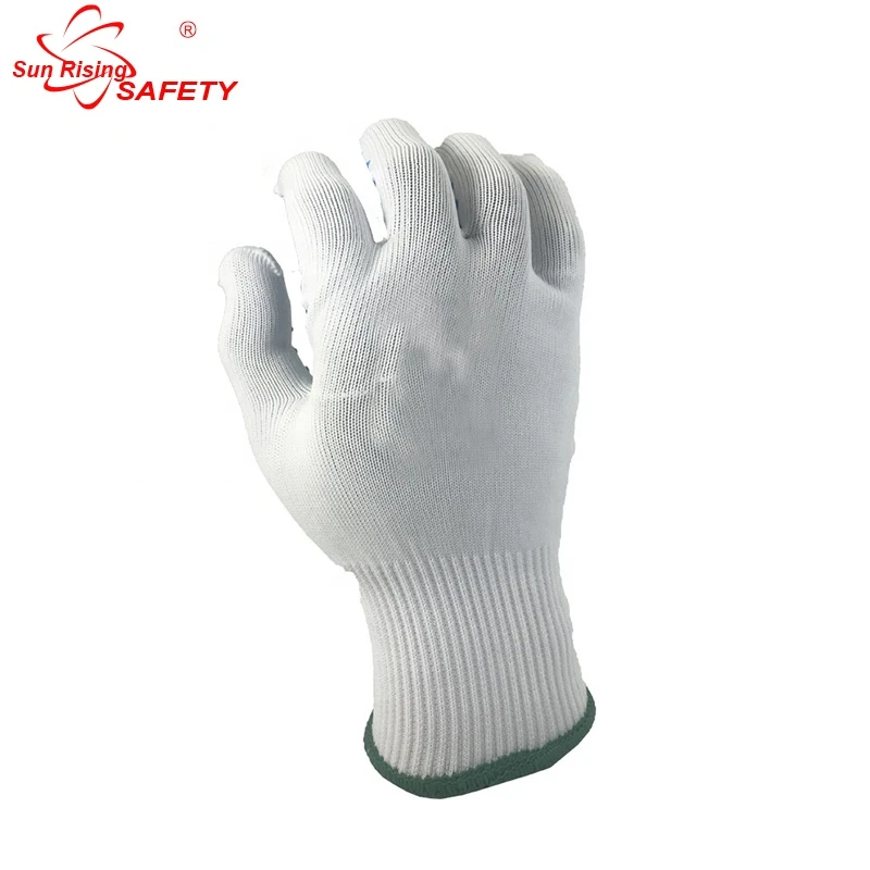 SRSAFETY 10 gauge white cotton liner knitted work gloves