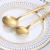 Stainless Steel Edible gold cutlery for gala dinners hotel wedding