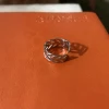Stainless steel finger ring leaf shape of the latest ring design
