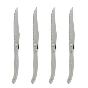 stainless steel laguiole steak knife and dinner knife set
