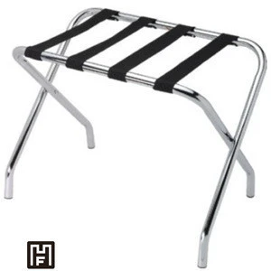 Stainless Steel Luggage Rack with Backrest