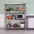 Import stainless steel warehouse rack kitchen metal storage shelf from China