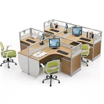 Standard Sizes Office Cubicles 2 Person Office Partition Workstation With Divider