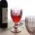Import Stocked Wholesale Machine Pressed Novelty Decorative Colored Embossed Wine Glass short wine glass from China