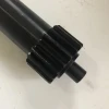 Straight cylindrical spur gear shaft with splines bearing position