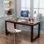Import strong school/office  wooden computer  desk with iron legs from China
