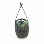 substantial supply willow wicker rattan flower basket with hanging