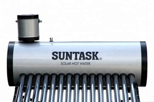 Suntask Low Pressure Solar Water Heater with Assistant Tank with 25 degree frame