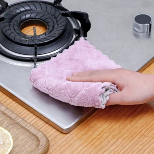Super Absorbent Microfiber Kitchen Dish Cloth High-efficiency Tableware Household Cleaning Towel Kitchen Tools Gadgets
