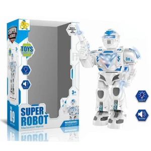 Super Robot Mechanical Warrior Battery Operated Walking Robot Toys With Sound And Light Boy Toy