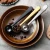 Import Sustainable metal korean gold coffee tea spoon set stainless steel with bag clip from China