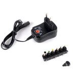 SW-AD12W Voltage Adjustable 3V 12V 1.0A 12W max switching power supply with 6 tips DC jack