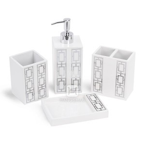 sweetly home luxury bathroom accessories set polyresin bathroom set